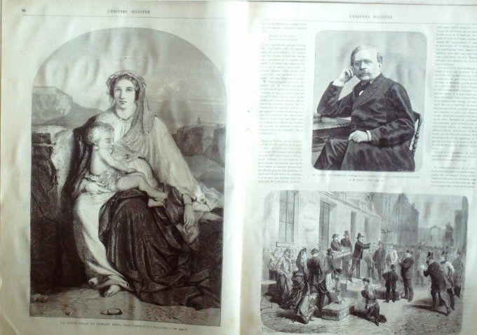 L'Univers illustré 1874 # 981 Bethléem Versailles Espagne Don Carlos Combat de Calella 