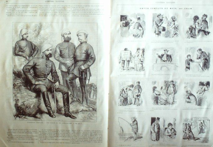 L'Univers illustré 1874 # 981 Bethléem Versailles Espagne Don Carlos Combat de Calella 