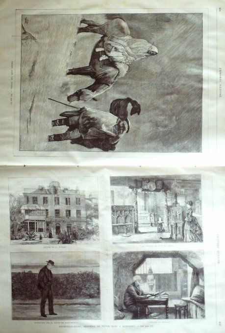 L'Univers illustré 1874 # 989 Ghana Coumassie Guernesey Victor Hugo Pantechnicon