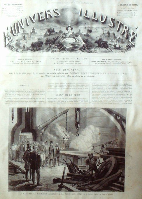 L'Univers illustré 1874 # 991 Tichborne Ashantees Cape-Coast lapons sur Néval 