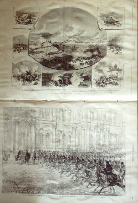 L'Univers illustré 1874 # 995 Calais Saint Pétersbourg Guildhall Garnet Wolseley    