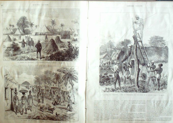 L'Univers illustré 1874 # 996 Sarah-Bernhardt Cape-Coast Addah Russie Alourka 