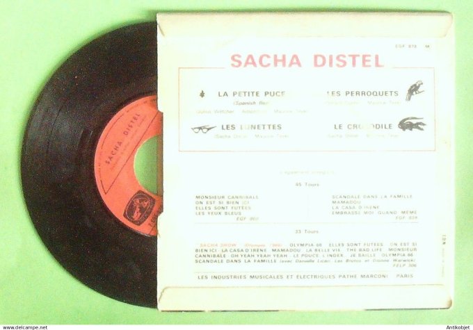 Distel Sacha 45T EP Le crocodile 1966