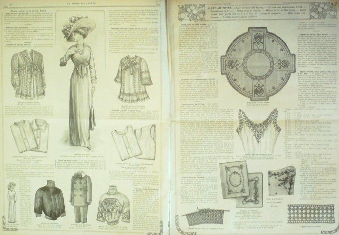 Journal Mode illustrée 1911 #  9 Robes de mariée & cortège