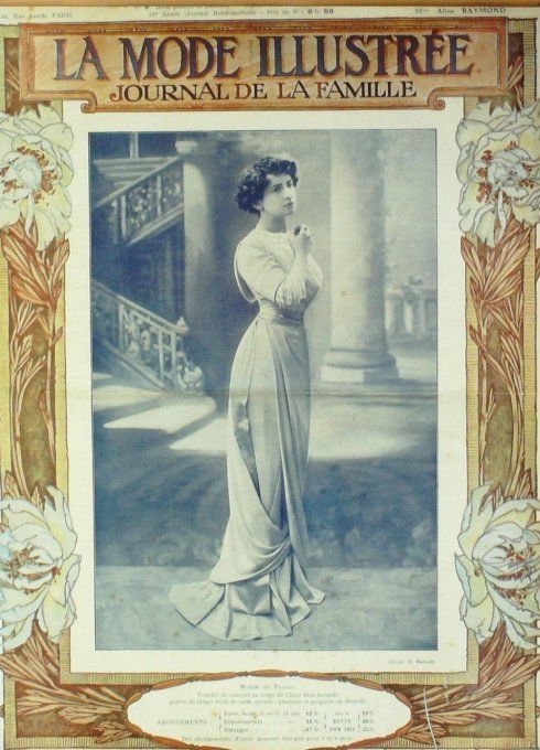 Journal Mode illustrée 1910 #  9 Robes d'intérieur & de dîners