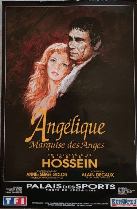 Angélique Marquise des anges Affiche de spectacle 40x60 Robert Hossein