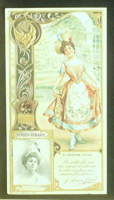 Chromo Lefèvre Utile LU Simon-Girard Juliette Personnage Célèbre Soprano 1900